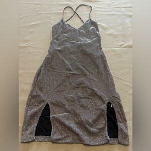 NEW SHEIN SXY Glittering Bronze Dress w/ Adjustable Straps‎